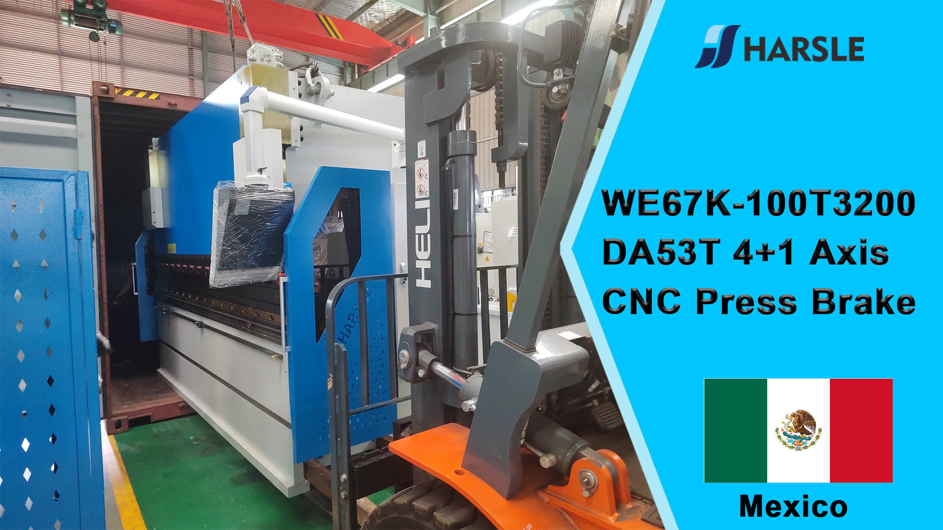 Mexico-WE67K-100T3200 DA53T 4+1 Axis CNC Press Brake