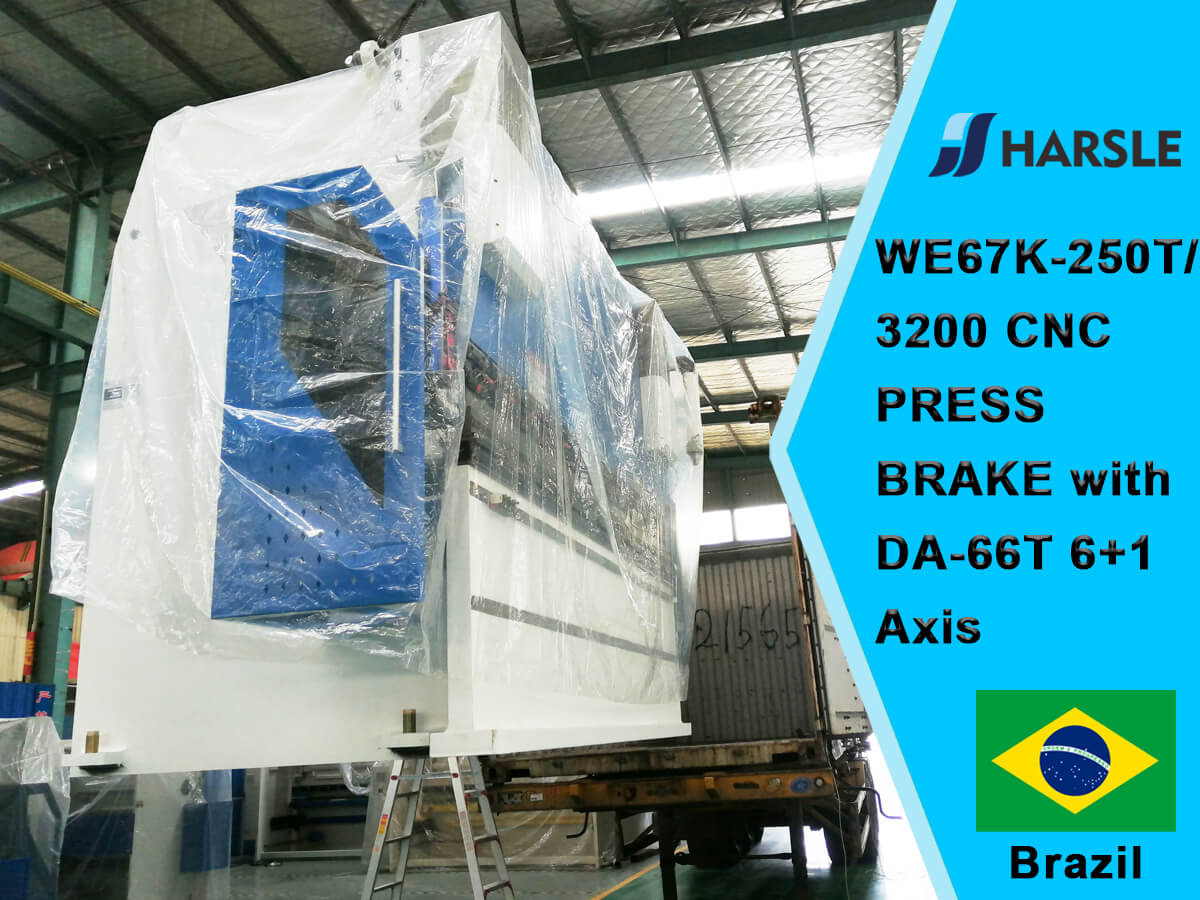 ເບຣກເບຣກ-WE67K-250T / 3200 CNC ກົດດ້ວຍແບັກ DA66T 6 + 1 Axis