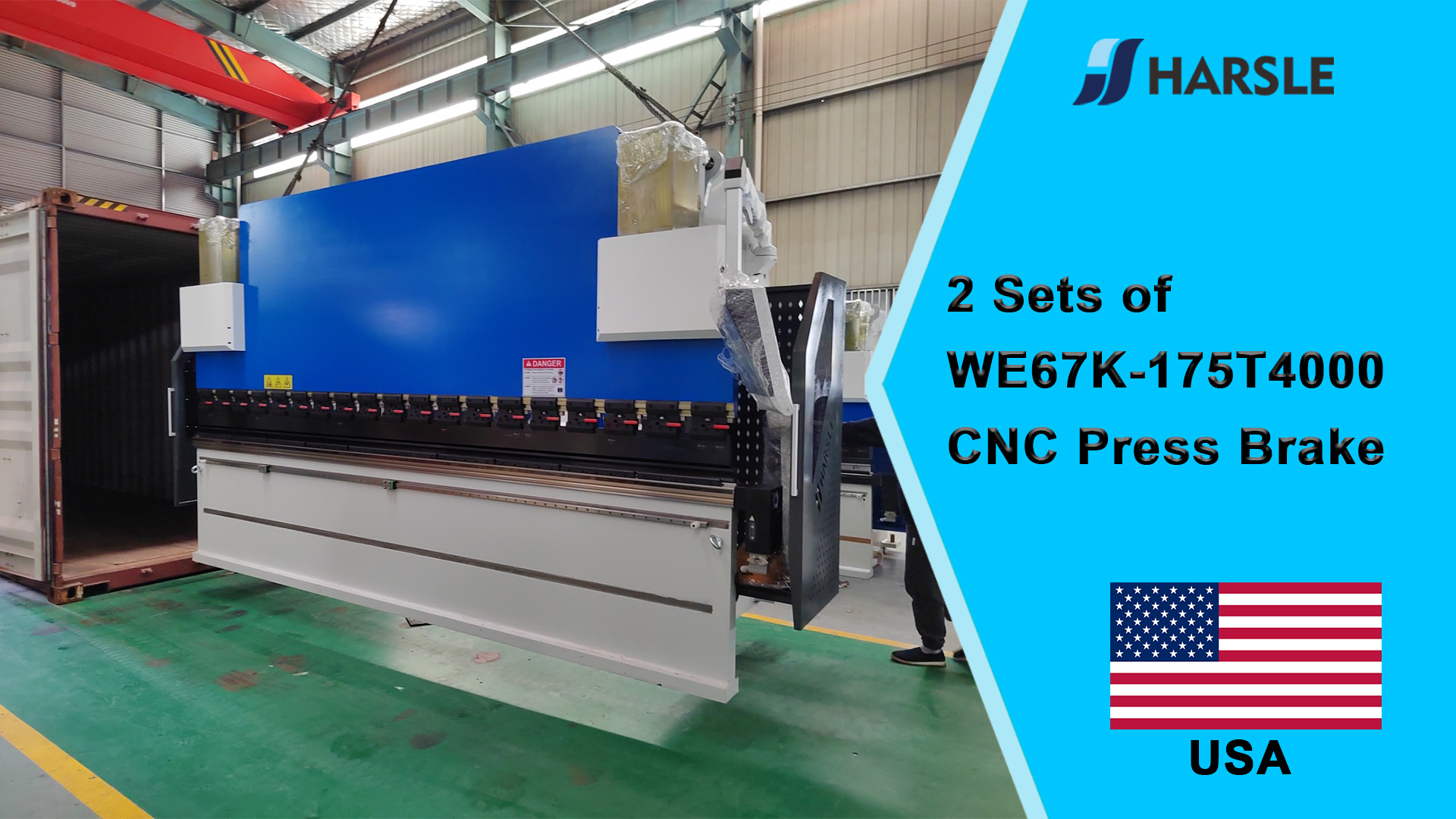 USA-2 ຊຸດຂອງ WE67K-175T4000 CNC Press Brake