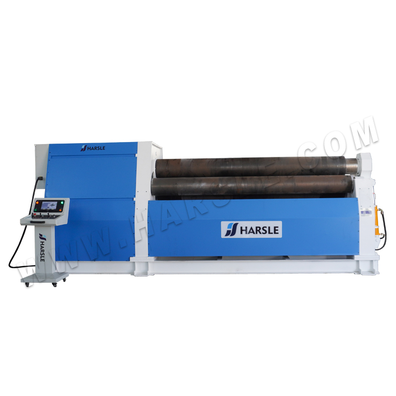 W12-20X3200 CNC Hydraulic 4-Roller ເຄື່ອງມ້ວນອັດຕະໂນມັດແລະຂະບວນການມ້ວນ