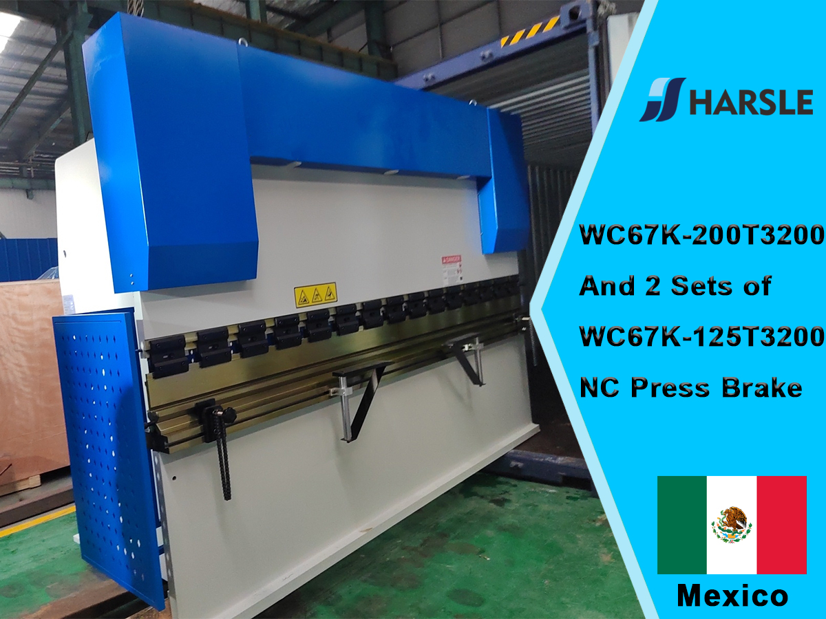 Mexico-WC67K-200T3200 ແລະ 2 ຊຸດຂອງ WC67K-125T3200 NC Press Brake