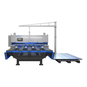 CNC Hydraulic Shearing Machine ທີ່ມີຕາຕະລາງການໃຫ້ອາຫານທາງຫນ້າອັດຕະໂນມັດ