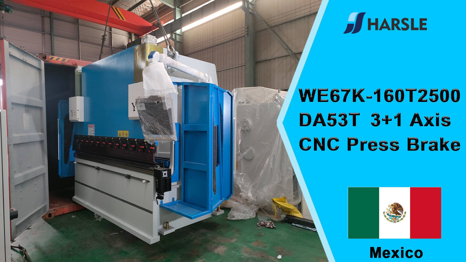 Mexico-WE67K-160T2500 DA53T 3+1 Axis CNC Press Brake