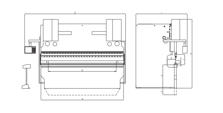 CNC hydraulic press brake machine