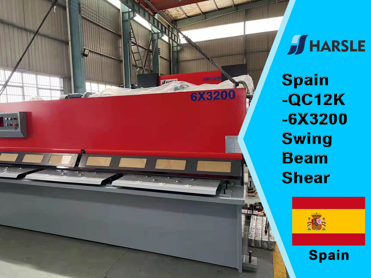 ສະເປນ-QC12K-6X3200 Swing Beam Shear 