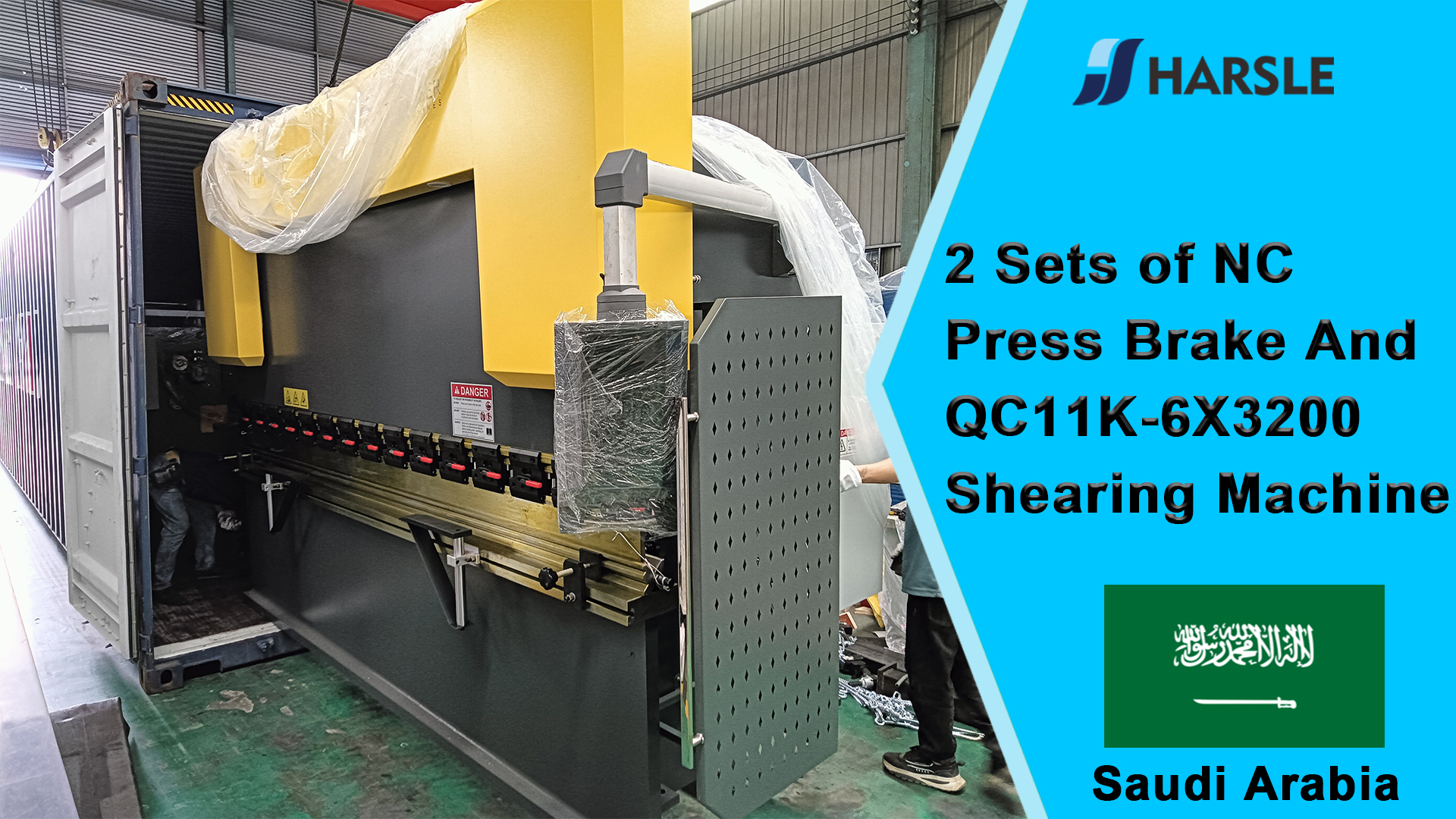 Saudi Arabia-2 ຊຸດຂອງ NC Press Brake ແລະ QC11K-6X3200 ເຄື່ອງຂັດ