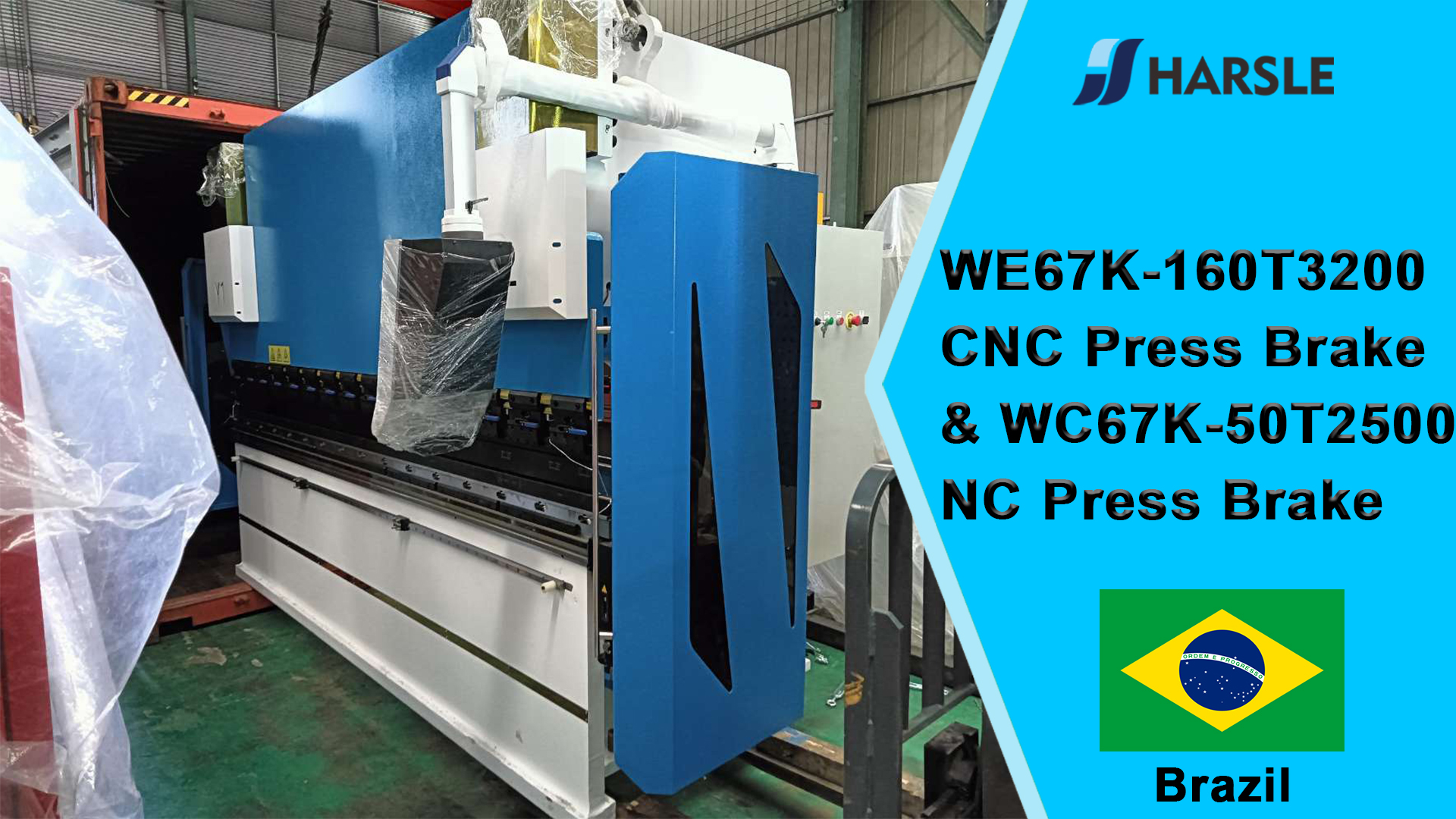 Brazil-WE67K-160T3200 CNC Press Brake & WC67K-50T2500 NC Press Brake