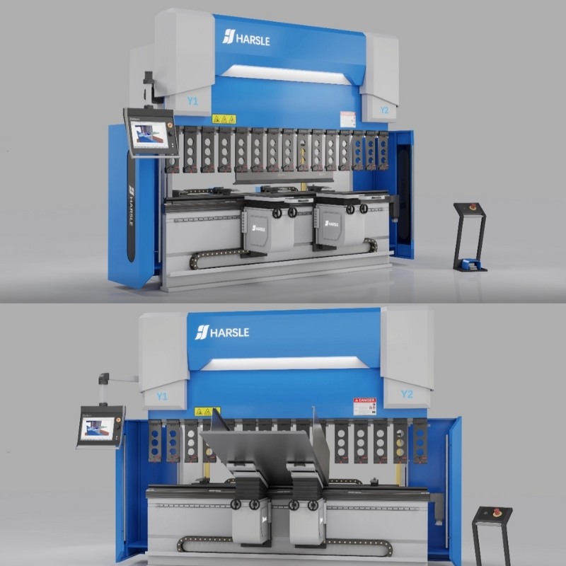 HARSLE CNC Press Brake ກັບແສງກາງເວັນໃຫຍ່