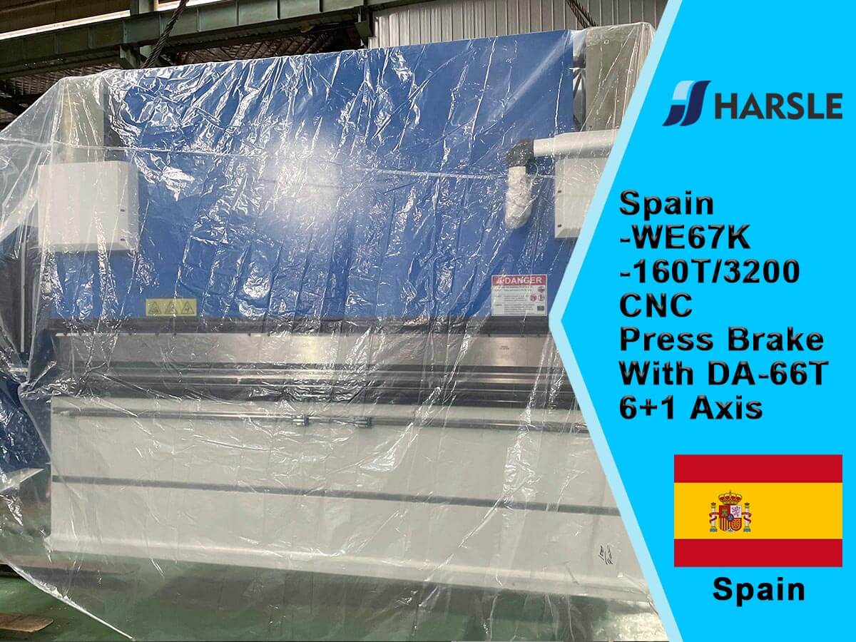 ປ້າຍກໍາກັບ SPAIN-WAIN-WE67K-160T / 3200 CNC ກັບ DA-66T, 6 + 1 ແກນ