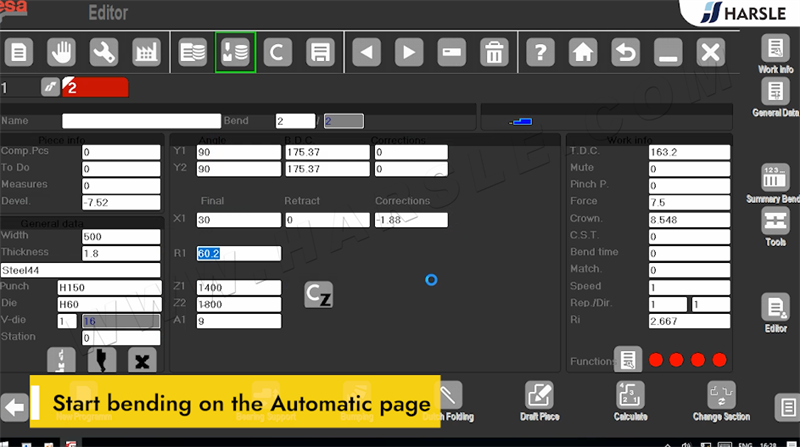 Genius Press Brake ປະຕິບັດງານ