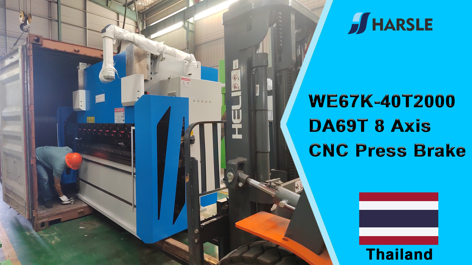 Thailand-WE67K-40T2000 DA69T 8 Axis CNC Press Brake