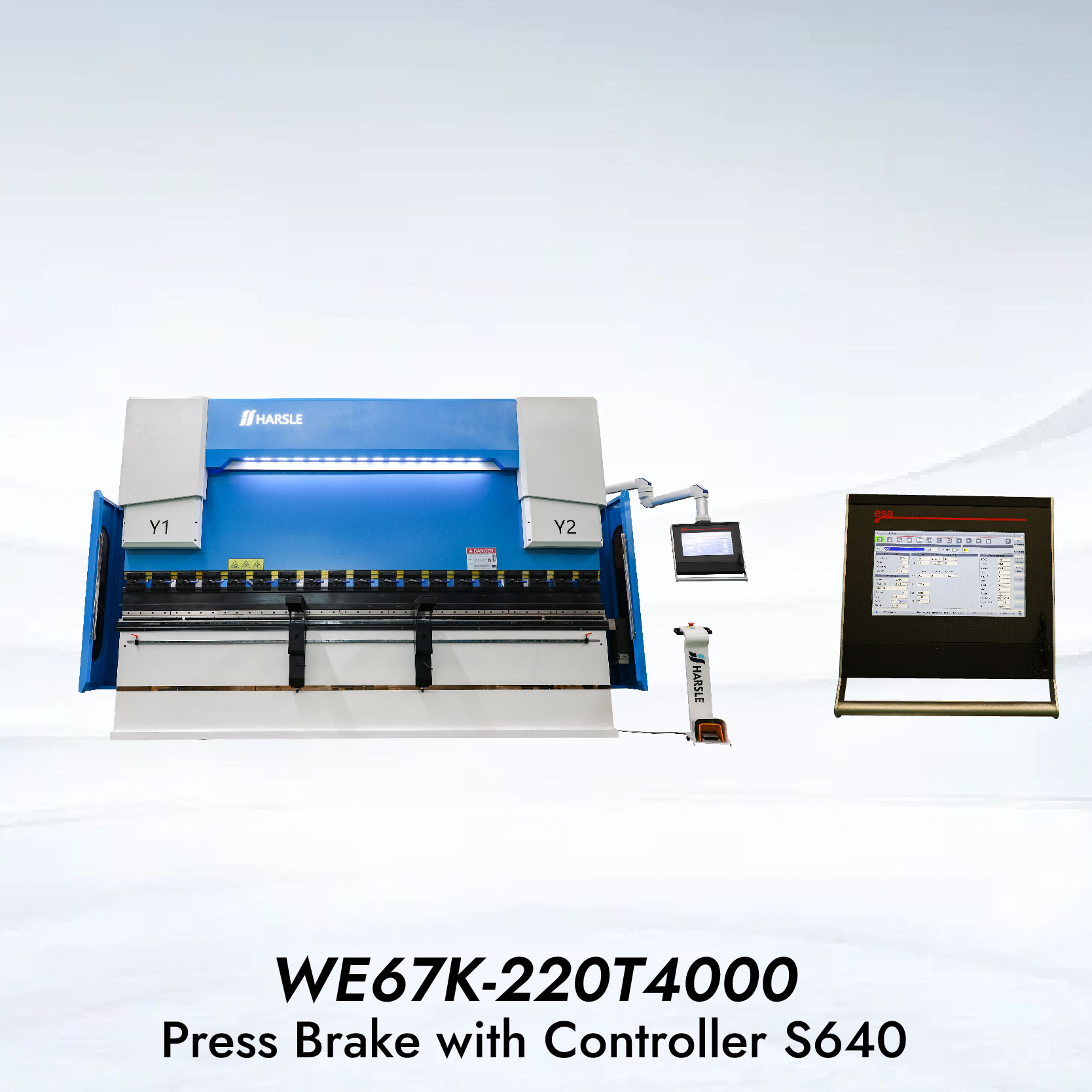 WE67K-220T4000 Advanced Press Brake ມີ 6+1 Axis ແລະ ESA S640